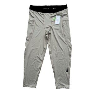 ASRV Sportwear DSG. 0267 SilverPlus Side Pocket Legging in Sand Smoke ( L )
